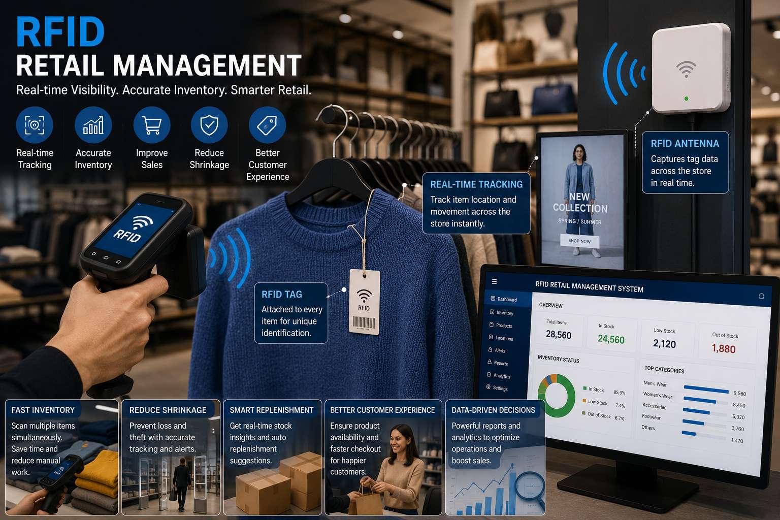 Case Study: Helping a Fashion Retailer Improve Inventory Accuracy with RFID Technology